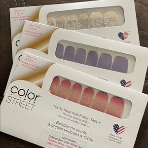 Color Street Glitter and Ombre Nail Strips